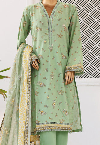 Bin Saeed Printed Lawn Coll"24-3Piece Stitched D-03