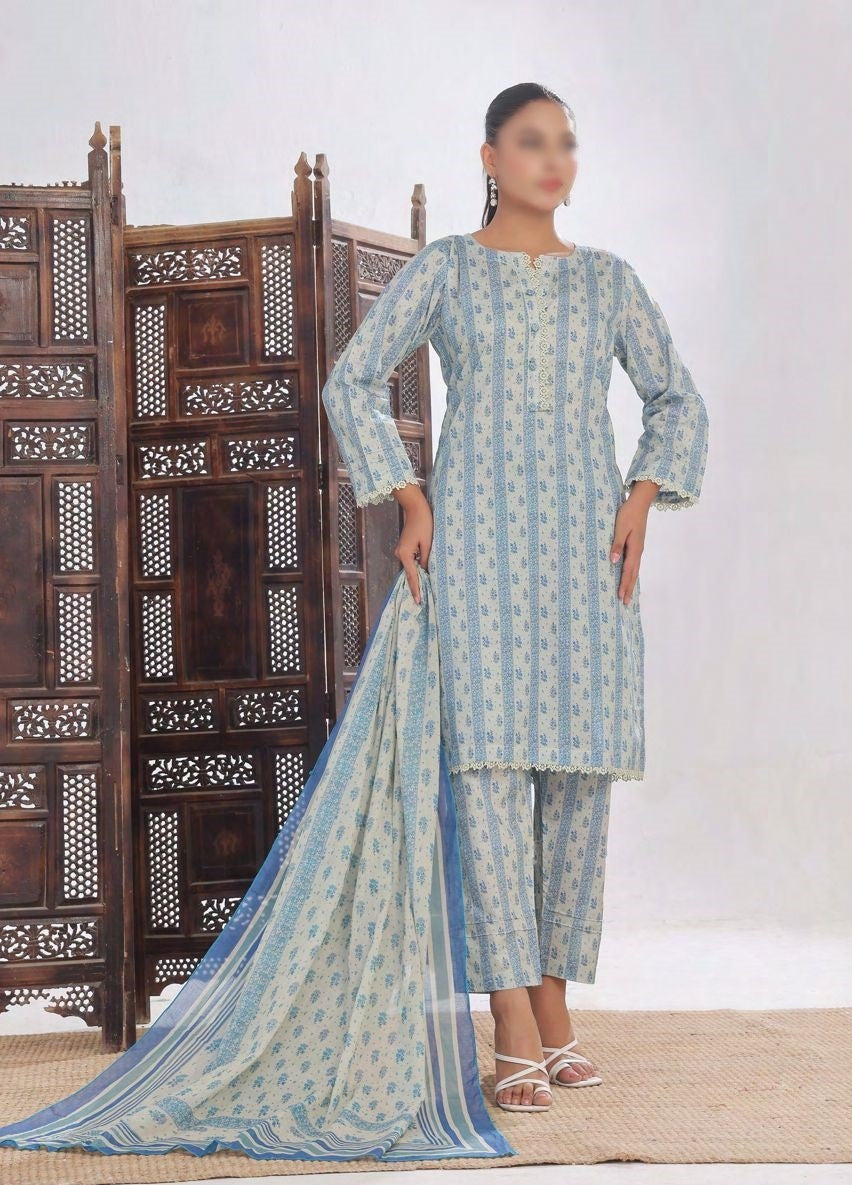 Tresor Separates Collection Unstitched 3Pcs By Saphron D-01