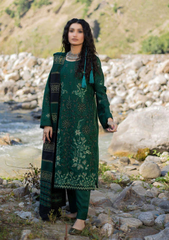 Shah Man Dhanak Zari Fancy Emb Coll:24 By Sobia Waseem D-01