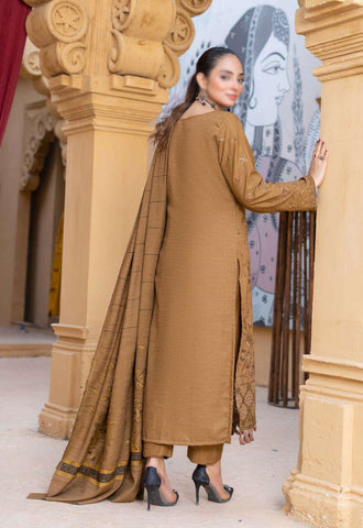 Haad E Nazar Fancy Winter Fabric With Shawl Coll:24 By Sobia Waseem D-01