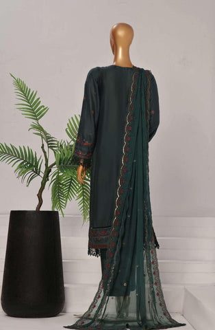 FESTIVE VOL-5  LUXURY EMB COLL WITH CHFFON DUPATTA SADABAHAR D-01