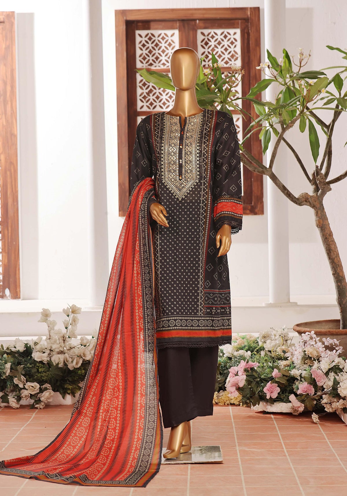 Sadabahar Embroidered Lawn Vol-2 D-01