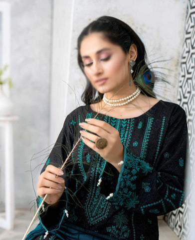 Shabnam Fancy Emb Winter With Shawl Coll:24 By Sobia Waseem D-01