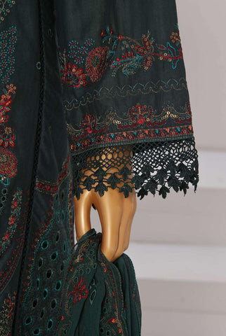 FESTIVE VOL-5  LUXURY EMB COLL WITH CHFFON DUPATTA SADABAHAR D-01
