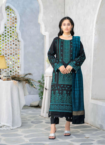 Shabnam Fancy Emb Winter With Shawl Coll:24 By Sobia Waseem D-01