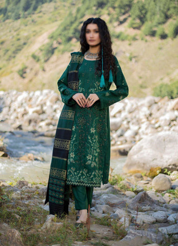 Shah Man Dhanak Zari Fancy Emb Coll:24 By Sobia Waseem D-01