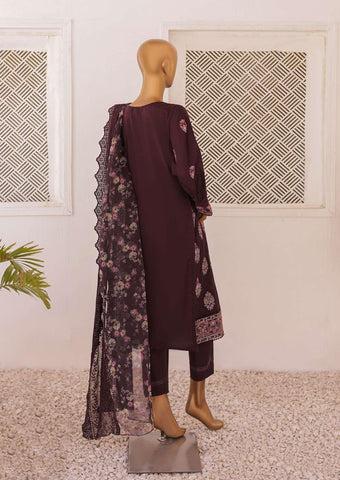 Majestic Luxury Emb Lawn Un-Stitched 3-piece By HZ D-02