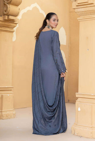 Haad E Nazar Fancy Winter Fabric With Shawl Coll:24 By Sobia Waseem D-02