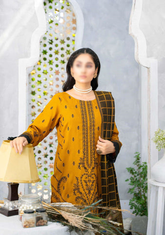 Shabnam Fancy Emb Winter With Shawl Coll:24 By Sobia Waseem D-02