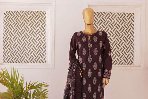 Majestic Luxury Emb Lawn Un-Stitched 3-piece By HZ D-02