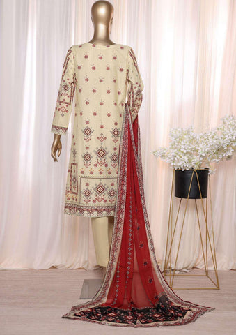 Anmol Print & Embroidered Chikankari Lawn Coll'24 D-02