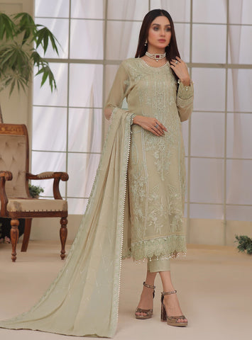 D-02 Izhar Luxury Embroidered Chiffon Collection'23 By Soghat Un-Stitched 3 Piece