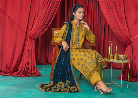 Momina 0.2 Fancy Winter Fabric Collection:24 By Sobia Waseem D-02