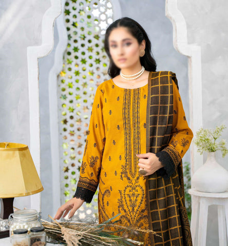 Shabnam Fancy Emb Winter With Shawl Coll:24 By Sobia Waseem D-02