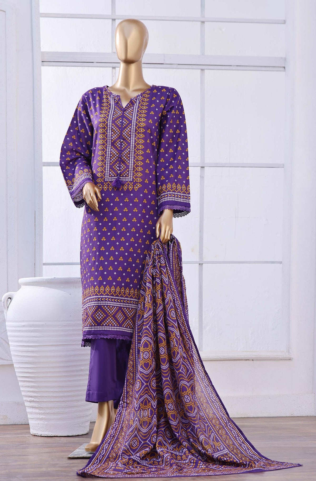 Sadabahar Printed Lawn Coll:24 Vol-8 D.02