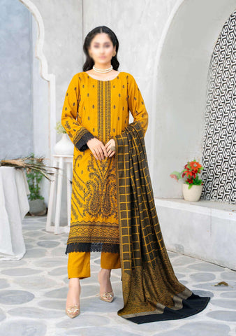 Shabnam Fancy Emb Winter With Shawl Coll:24 By Sobia Waseem D-02