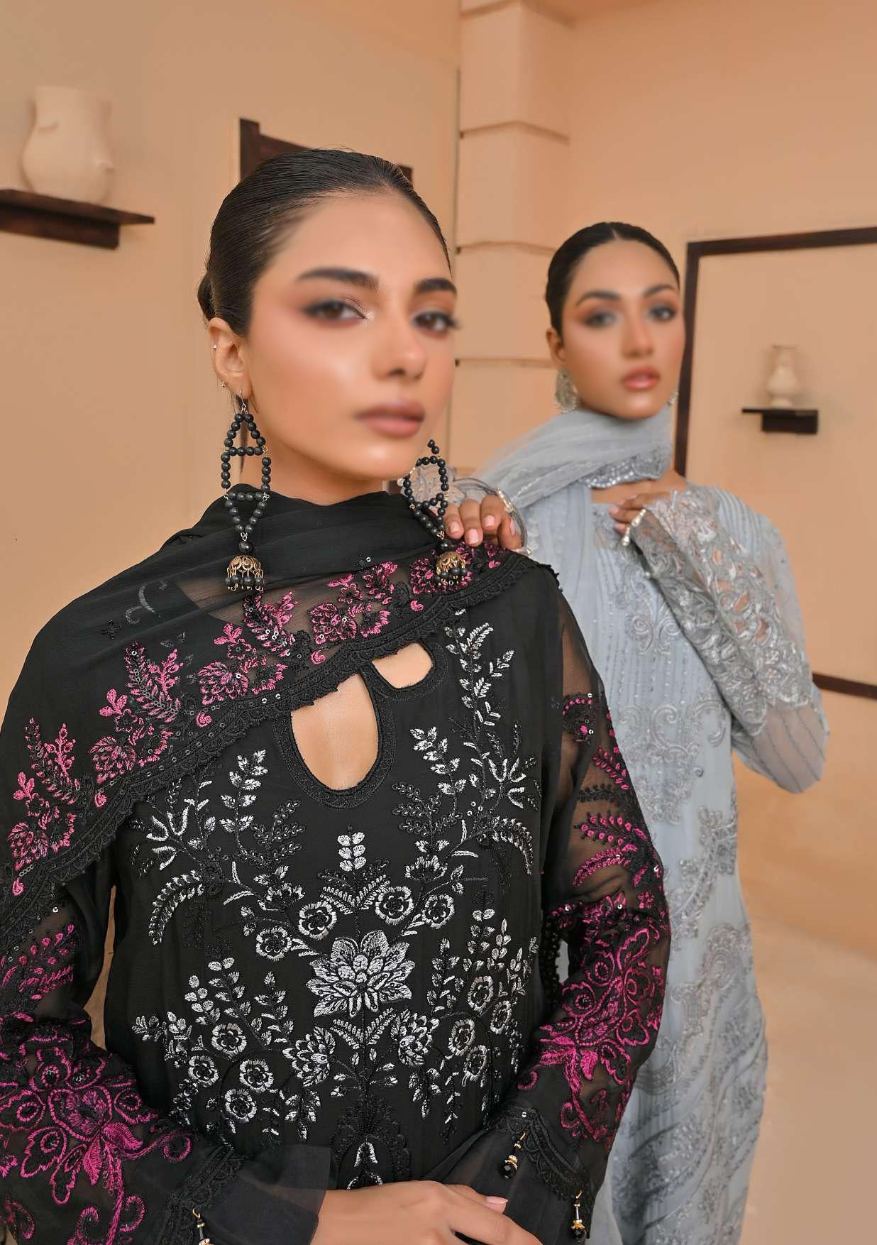 D-02 Elaine Luxury Embroidered Chiffon Collection'23 By Soghat Un-Stitched