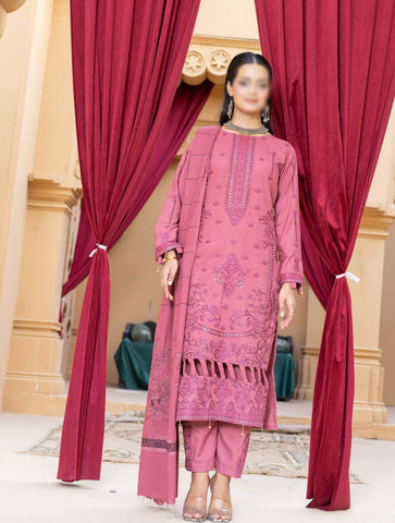 Haad E Nazar Fancy Winter Fabric With Shawl Coll:24 By Sobia Waseem D-03
