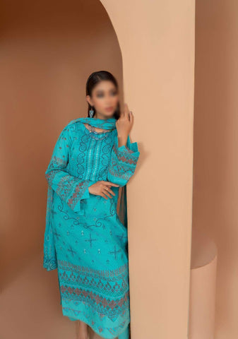Marwa Semi Formal Embroidered Lawn Collection'24 D-03