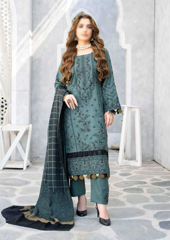 Shabnam Fancy Emb Winter With Shawl Coll:24 By Sobia Waseem D-03