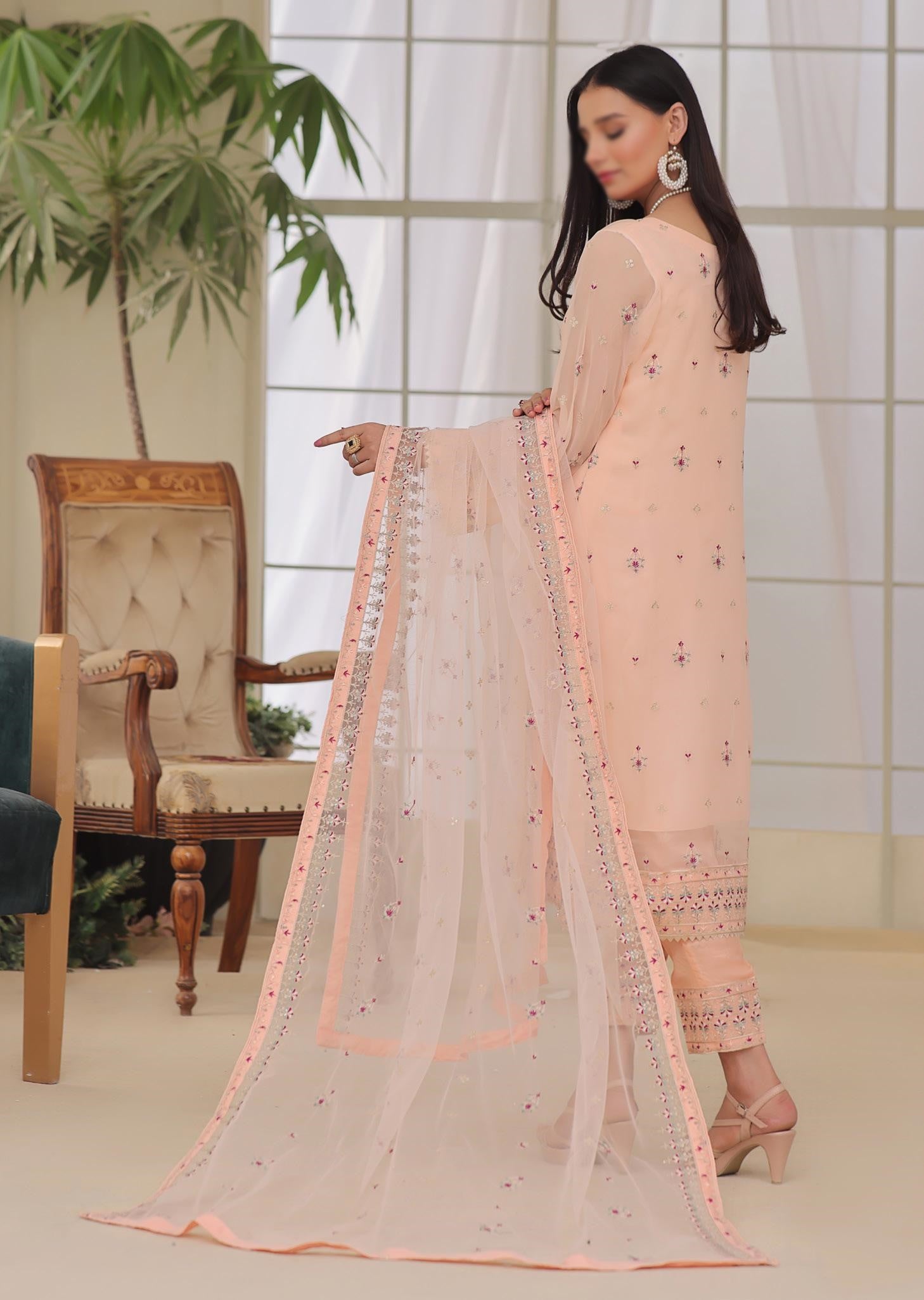 D-03 Izhar Luxury Embroidered Chiffon Collection'23 By Soghat Un-Stitched 3 Piece