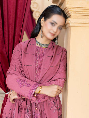 Haad E Nazar Fancy Winter Fabric With Shawl Coll:24 By Sobia Waseem D-03