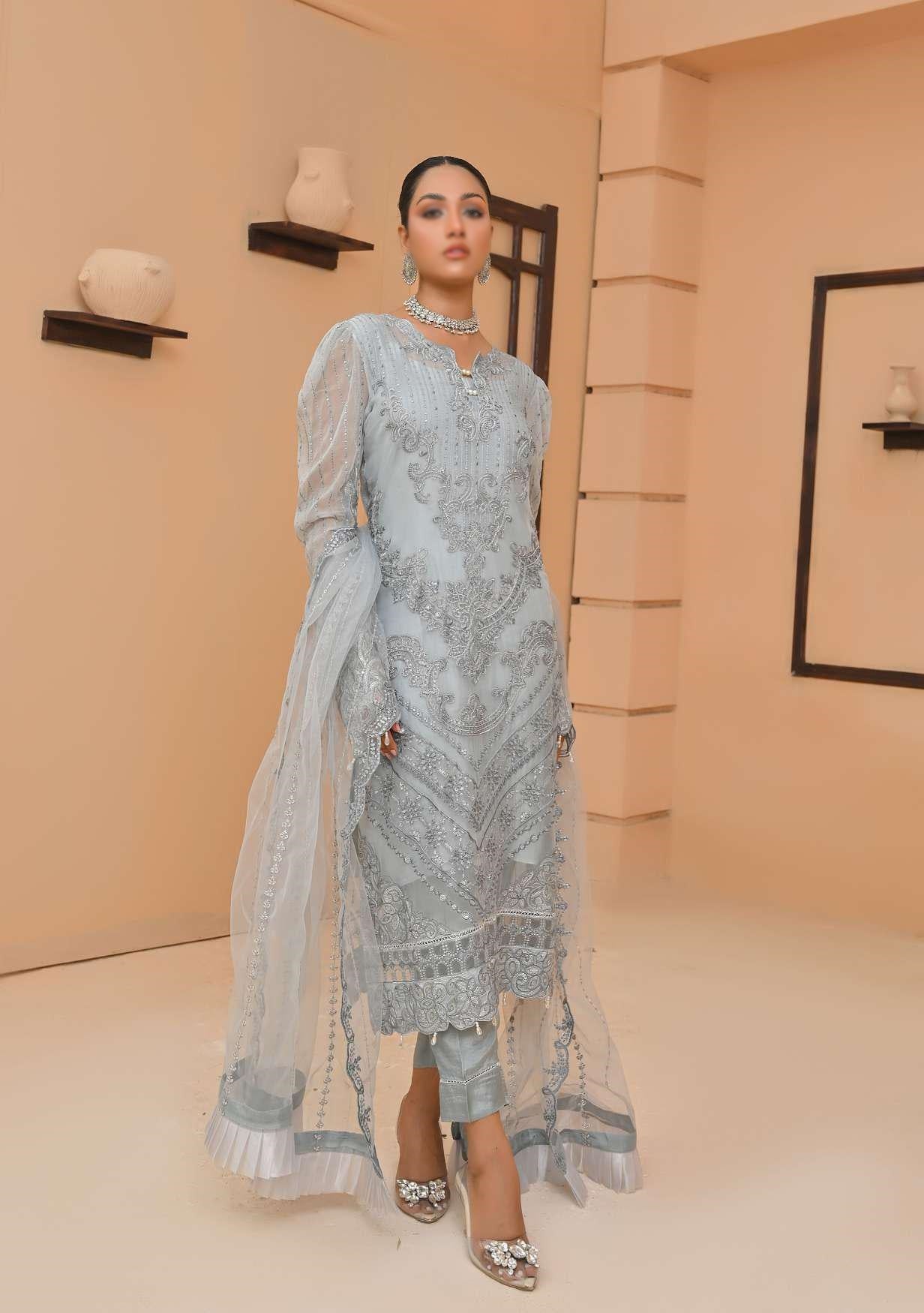 D-03 Elaine Luxury Embroidered Chiffon Collection'23 By Soghat Un-Stitched