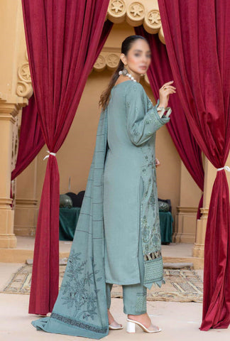 Haad E Nazar Fancy Winter Fabric With Shawl Coll:24 By Sobia Waseem D-04
