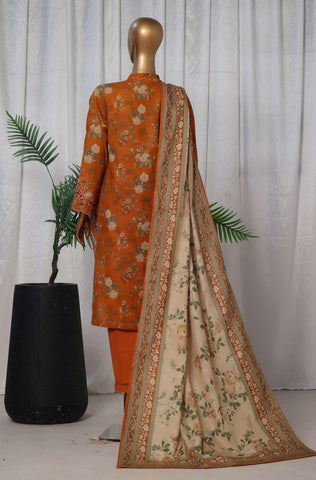 Sadabahar Emb Print Khaddar Coll: Reay To Wear D-04