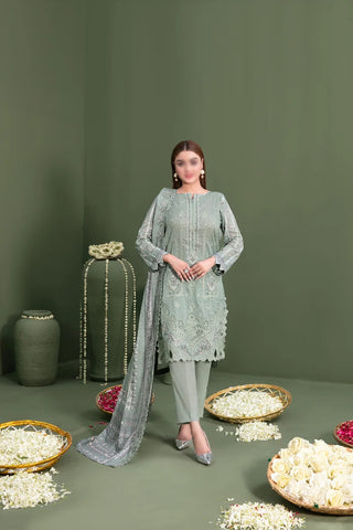 Shamairah Unstitched 3Pcs Emb Digital Printed Lawn D-3068
