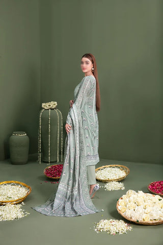 Shamairah Unstitched 3Pcs Emb Digital Printed Lawn D-3068