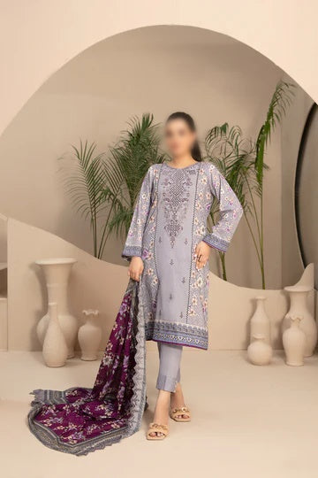 Tanaaz Emb Digital Printed Lawn Un-Stitched 3 Pcs D-3427