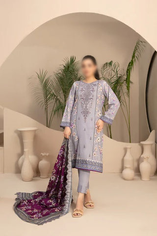 Tanaaz Emb Digital Printed Lawn Un-Stitched 3 Pcs D-3427
