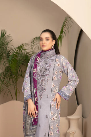Tanaaz Emb Digital Printed Lawn Un-Stitched 3 Pcs D-3427
