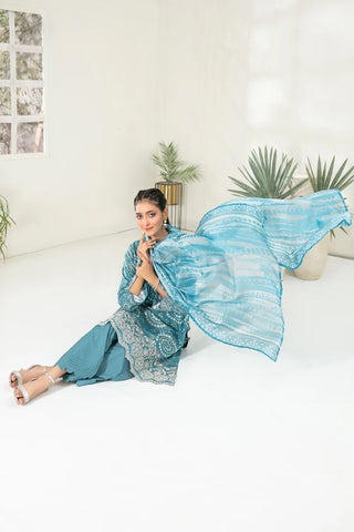 Fasha 3 Piece Ready-to-wear Coll By Tawakkal D-3688