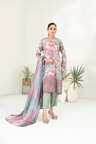 Fasha 3 Piece Ready-to-wear Coll By Tawakkal D-3685