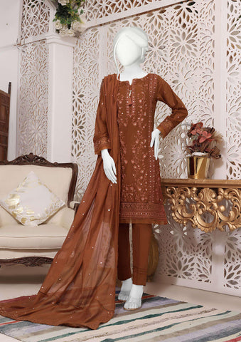 D-05 A  HZ EXCLUSIVE PRET EMBROIDERED COTTON COLLECTION STITCHED 3 PIECE