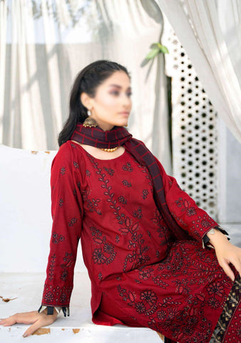Shabnam Fancy Emb Winter With Shawl Coll:24 By Sobia Waseem D-05