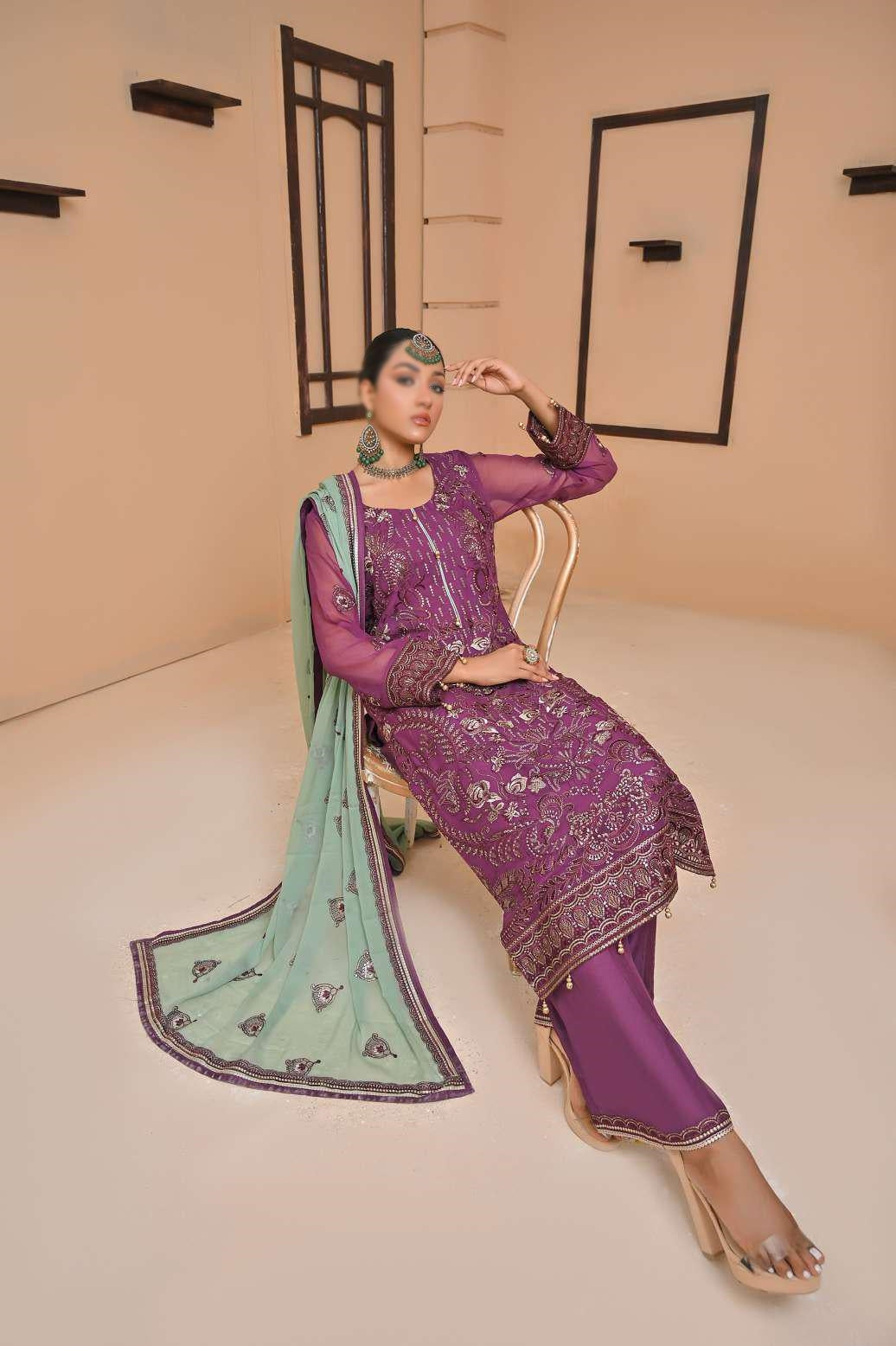 D-05 Elaine Luxury Embroidered Chiffon Collection'23 By Soghat Un-Stitched