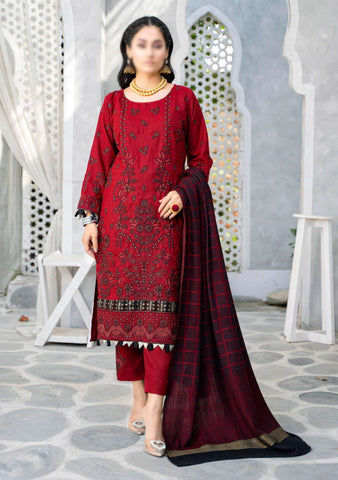 Shabnam Fancy Emb Winter With Shawl Coll:24 By Sobia Waseem D-05