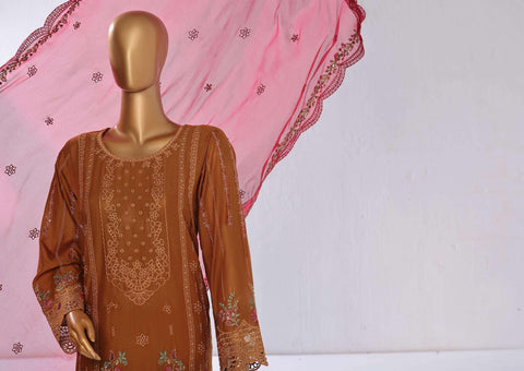 FESTIVE VOL-5  LUXURY EMB COLL WITH CHFFON DUPATTA SADABAHAR D-05