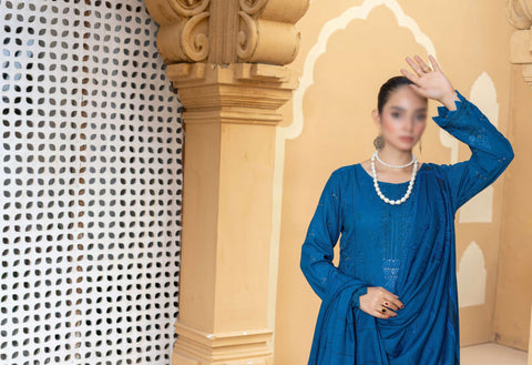 Haad E Nazar Fancy Winter Fabric With Shawl Coll:24 By Sobia Waseem D-05