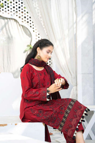 Shabnam Fancy Emb Winter With Shawl Coll:24 By Sobia Waseem D-05