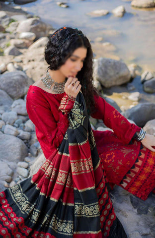 Shah Man Dhanak Zari Fancy Emb Coll:24 By Sobia Waseem D-05
