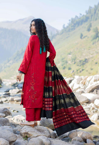 Shah Man Dhanak Zari Fancy Emb Coll:24 By Sobia Waseem D-05