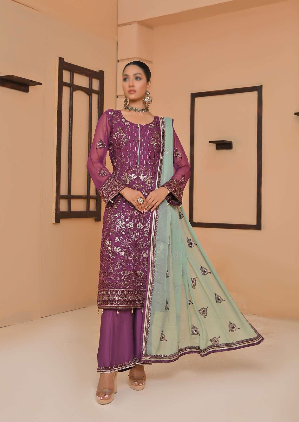 D-05 Elaine Luxury Embroidered Chiffon Collection'23 By Soghat Un-Stitched