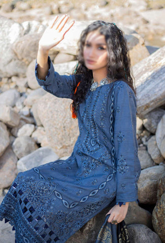 Shah Man Dhanak Zari Fancy Emb Coll:24 By Sobia Waseem D-06