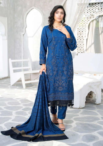 Shabnam Fancy Emb Winter With Shawl Coll:24 By Sobia Waseem D-06