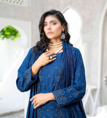 Shabnam Fancy Emb Winter With Shawl Coll:24 By Sobia Waseem D-06