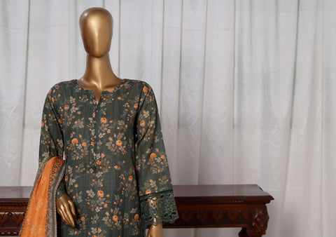Sadabahar Emb Print Khaddar Coll: Reay To Wear D-06